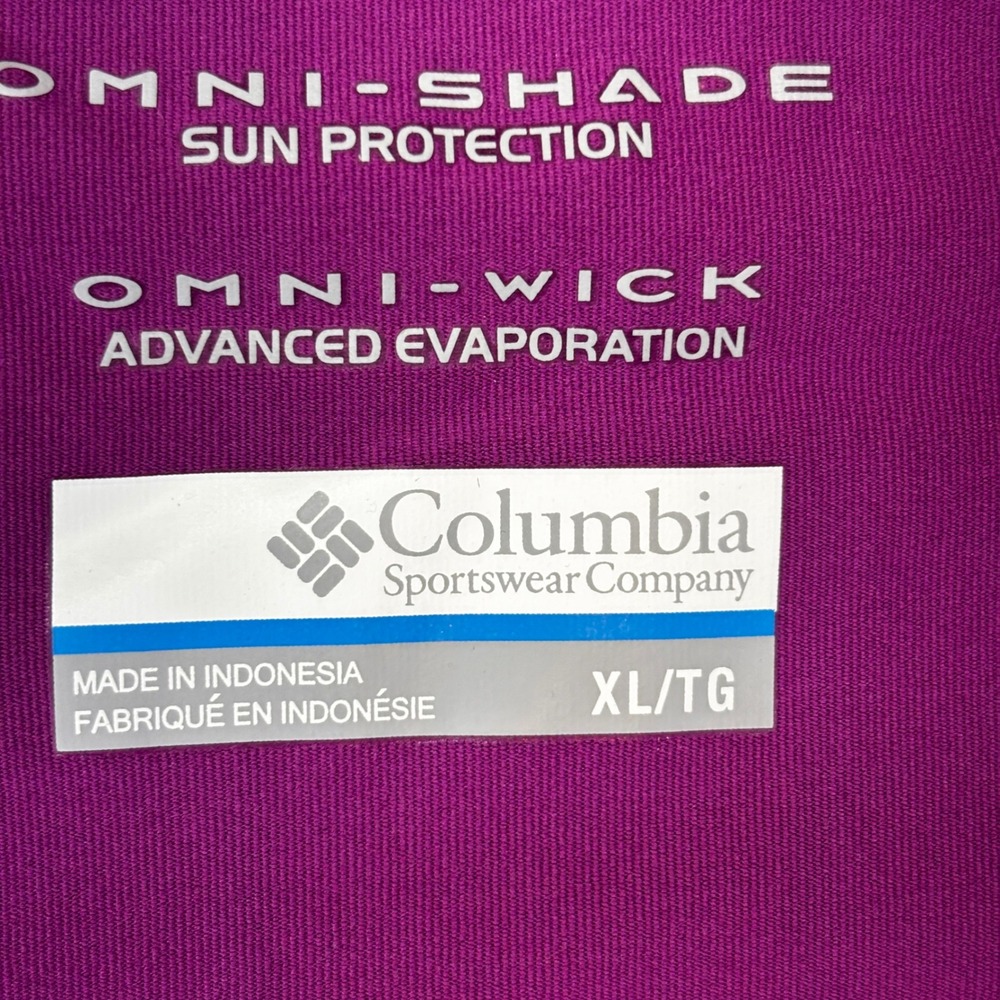 Columbia T-Shirt Women XL Purple Blue Omni-Wick Sun Protection 2 Pack Bundle - Picture 4 of 11